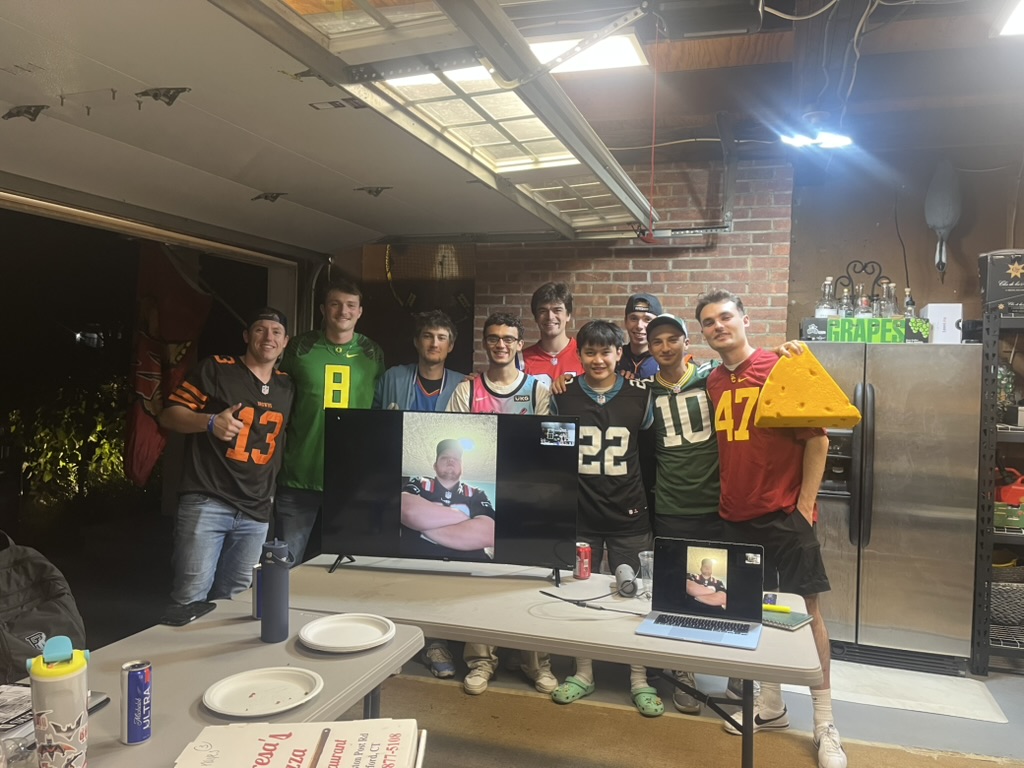 Flying Dutchmen members gathered at the 2026 league draft